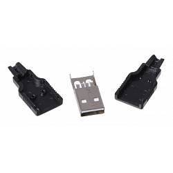 USB Type-A 4pin Male Plug
