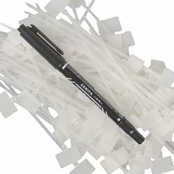 Kabel Tags (50 stuks) + Marker Stift 1