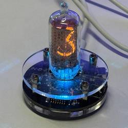 Nixie Klok IN8(2)-1X Plexiglas