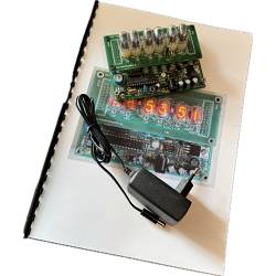 Nixie Klok UNIV-6-V1 met IN17 buisjes