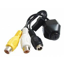 VTES708CA Knoopsgat Spy Video/Audio Camera Kleur